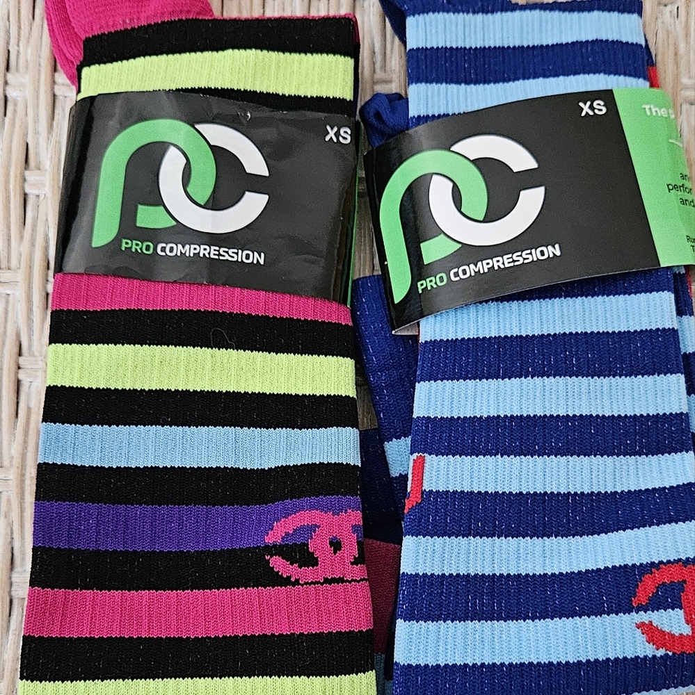 Pro compression socks 2 pairs for $18